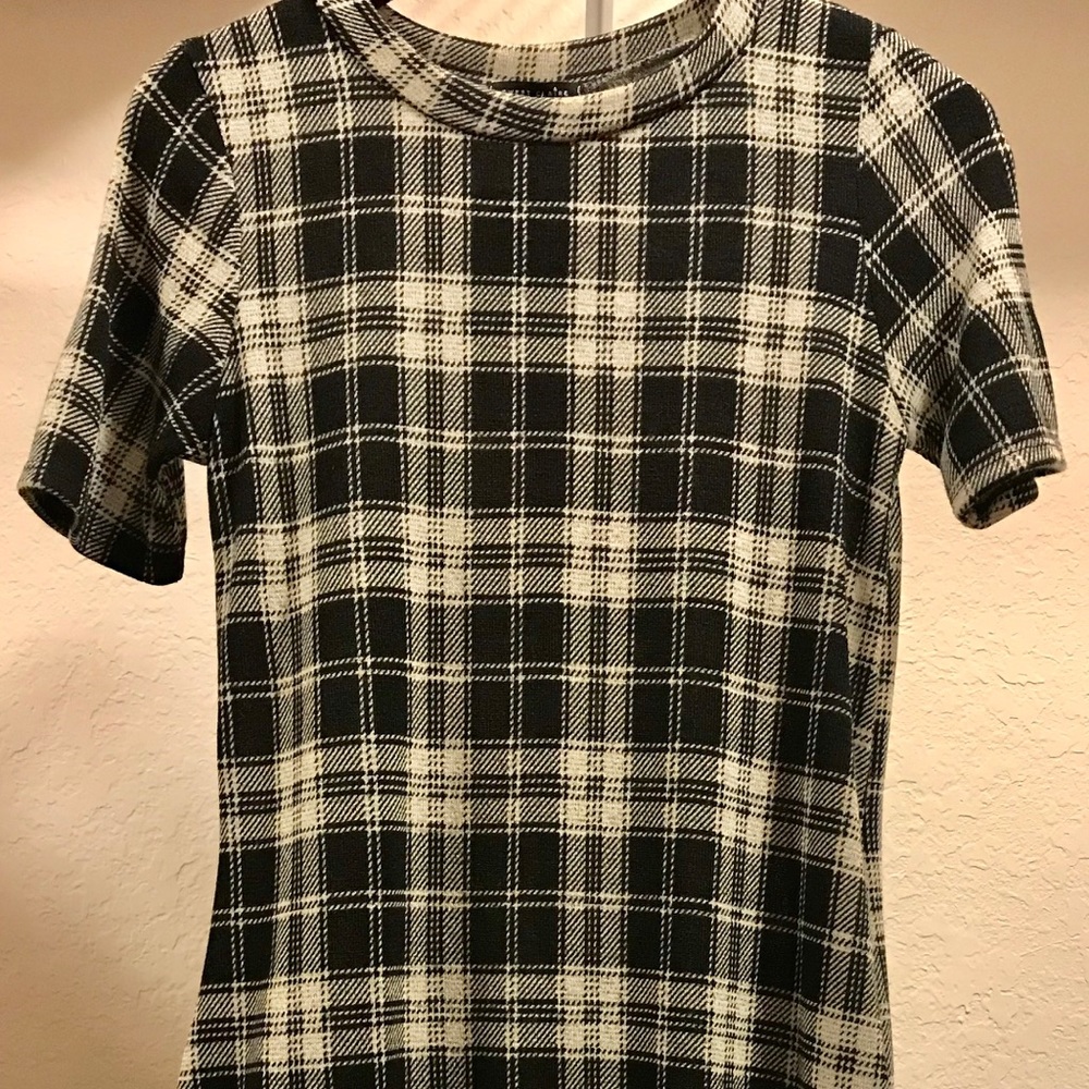 Plaid midi dress